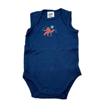 Load image into Gallery viewer, Unisex Target, blue cotton bodysuit / romper, octopus, GUC, size 0000,  