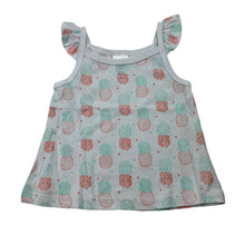 Load image into Gallery viewer, Girls Tiny Little Wonders, cotton summer top, pineapples, EUC, size 000,  