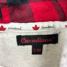 Load image into Gallery viewer, Boys Canadiana, fleece lined zip hoodie sweater, EUC, size 000,  