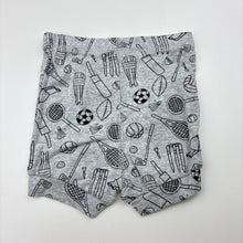Load image into Gallery viewer, Boys Dymples, grey cotton shorts, elasticated, EUC, size 00,  