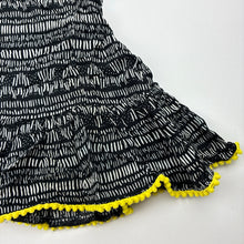 Load image into Gallery viewer, Girls Target, lightweight black &amp; white peplum top, EUC, size 8,  