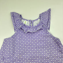 Load image into Gallery viewer, Girls Dymples, lined purple cotton casual dress, EUC, size 1, L: 43cm