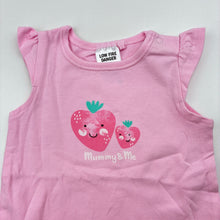 Load image into Gallery viewer, Girls Target, pink organic cotton bodysuit / romper, EUC, size 000,  