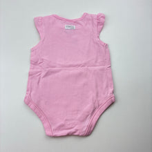 Load image into Gallery viewer, Girls Target, pink organic cotton bodysuit / romper, EUC, size 000,  