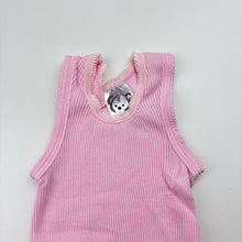 Load image into Gallery viewer, Girls Target, Baby,pink ribbed cotton singlet top, EUC, size 0000,  