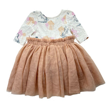 Load image into Gallery viewer, Girls Disney, Frozen cotton lined tulle party dress, GUC, size 1, L: 43cm