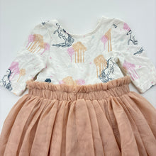 Load image into Gallery viewer, Girls Disney, Frozen cotton lined tulle party dress, GUC, size 1, L: 43cm