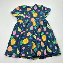 Load image into Gallery viewer, Girls casual, cotton dress, fruit, no labels, armpit to armpit: 29cm, GUC, size 3, L: 47cm