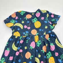 Load image into Gallery viewer, Girls casual, cotton dress, fruit, no labels, armpit to armpit: 29cm, GUC, size 3, L: 47cm