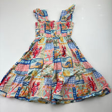 Load image into Gallery viewer, Girls Cotton On, cotton / flax summer dress, EUC, size 3, L: 50cm