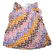Load image into Gallery viewer, Girls Cotton On, cotton lined viscose dress, seashells, NEW, size 3, L: 52cm