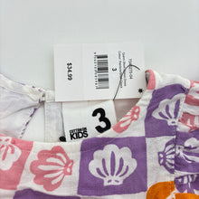 Load image into Gallery viewer, Girls Cotton On, cotton lined viscose dress, seashells, NEW, size 3, L: 52cm