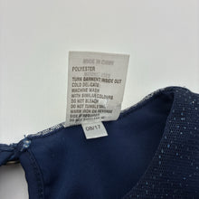 Load image into Gallery viewer, Girls H&amp;T, lined navy tulle party dress, EUC, size 1, L: 40cm