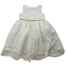 Load image into Gallery viewer, Girls Biscotti Baby Collezioni, lined floral lace formal / party dress, GUC, size 12 months, L: 47cm