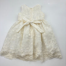Load image into Gallery viewer, Girls Biscotti Baby Collezioni, lined floral lace formal / party dress, GUC, size 12 months, L: 47cm