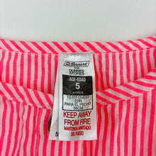 Load image into Gallery viewer, Girls St Bernard, pink stripe lightweight playsuit, EUC, size 5,  