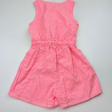 Load image into Gallery viewer, Girls St Bernard, pink stripe lightweight playsuit, EUC, size 5,  