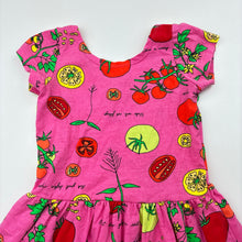 Load image into Gallery viewer, Girls Bonds, casual short sleeve dress, tomatoes, EUC, size 3, L: 49cm
