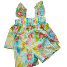 Load image into Gallery viewer, Girls lightweight, floral summer top &amp; shorts, EUC, size 2,  