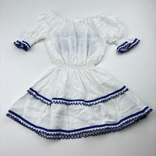 Load image into Gallery viewer, Girls Giras, embroidered lightweight dress, EUC, size 0-1, L: 42cm