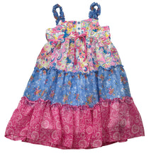 Load image into Gallery viewer, Girls Jona Michelle, lined lightweight floral summer dress, EUC, size 6, L: 60cm