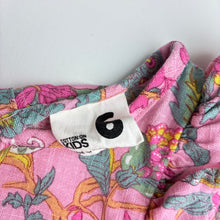 Load image into Gallery viewer, Girls Cotton On, viscose / cotton short sleeve dress, FUC, size 6, L: 61cm