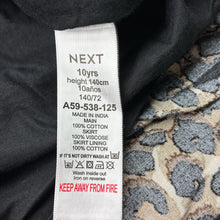 Load image into Gallery viewer, Girls Next, cotton lined spliced short sleeve dress, EUC, size 10, L: 72cm