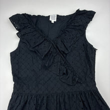 Load image into Gallery viewer, Girls Seed, lined broderie cotton dress, EUC, size 14, L: 74cm