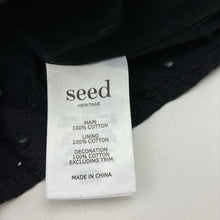 Load image into Gallery viewer, Girls Seed, lined broderie cotton dress, EUC, size 14, L: 74cm