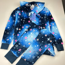 Load image into Gallery viewer, Girls Mango, fleece all-in-one pyjamas / sleepsuit, unicorn, GUC, size 12,  
