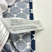 Load image into Gallery viewer, Girls Gimbqree, lined navy &amp; white short sleeve dress, FUC, size 7-8, L: 59cm