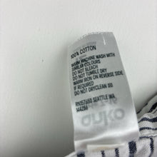 Load image into Gallery viewer, Girls Anko, striped cotton sleeveless shirt dress, EUC, size 12, L: 77cm