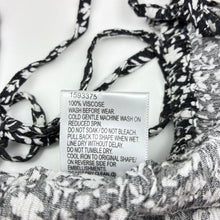 Load image into Gallery viewer, Girls Mango, black &amp; white floral viscose summer dress, GUC, size 14, L: 77cm