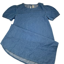 Load image into Gallery viewer, Girls Anko, chambray cotton short sleeve dress, GUC, size 12, L: 80cm