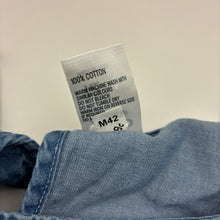 Load image into Gallery viewer, Girls Anko, chambray cotton short sleeve dress, GUC, size 12, L: 80cm