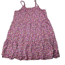 Load image into Gallery viewer, Girls Target, floral viscose / linen summer dress, EUC, size 10, L: 64cm