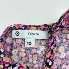 Load image into Gallery viewer, Girls Target, floral viscose / linen summer dress, EUC, size 10, L: 64cm