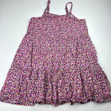 Load image into Gallery viewer, Girls Target, floral viscose / linen summer dress, EUC, size 10, L: 64cm