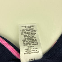 Load image into Gallery viewer, Girls Target, navy &amp; pink stretchy long sleeve dress, EUC, size 14, L: 79cm