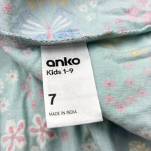 Load image into Gallery viewer, Girls Anko, cotton casual dress, butterflies, NEW, size 7, L: 60cm