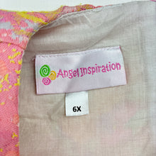 Load image into Gallery viewer, Girls Angel Inspiration, lined colourful party dress, GUC, size 6, L: 70cm