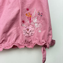 Load image into Gallery viewer, Girls Obaibi, embroidered lightweight cotton dress, GUC, size 0, L: 42cm