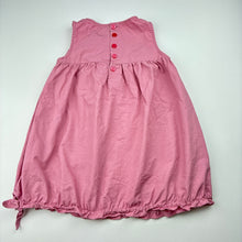 Load image into Gallery viewer, Girls Obaibi, embroidered lightweight cotton dress, GUC, size 0, L: 42cm