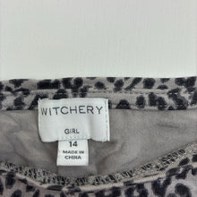 Load image into Gallery viewer, Girls Witchery, animal print stretchy long sleeve top, GUC, size 14,  