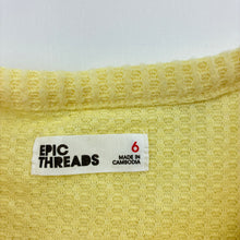Load image into Gallery viewer, Girls EPIC THREADS, lemon long sleeve top, EUC, size 6,  