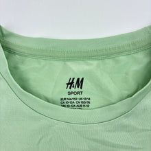 Load image into Gallery viewer, Girls H&amp;M, green sports / activewear tee / top, EUC, size 11-12,  