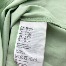 Load image into Gallery viewer, Girls H&amp;M, green sports / activewear tee / top, EUC, size 11-12,  