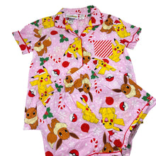 Load image into Gallery viewer, Girls Nintendo, Pokemon cotton Christmas pyjamas, EUC, size 12,  