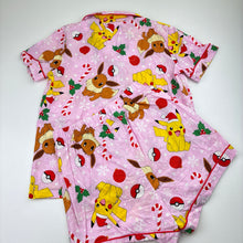 Load image into Gallery viewer, Girls Nintendo, Pokemon cotton Christmas pyjamas, EUC, size 12,  