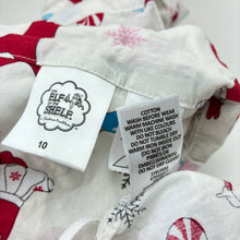 Load image into Gallery viewer, Girls The Elf on the Shelf, lightweight cotton Christmas pyjamas, EUC, size 10,  